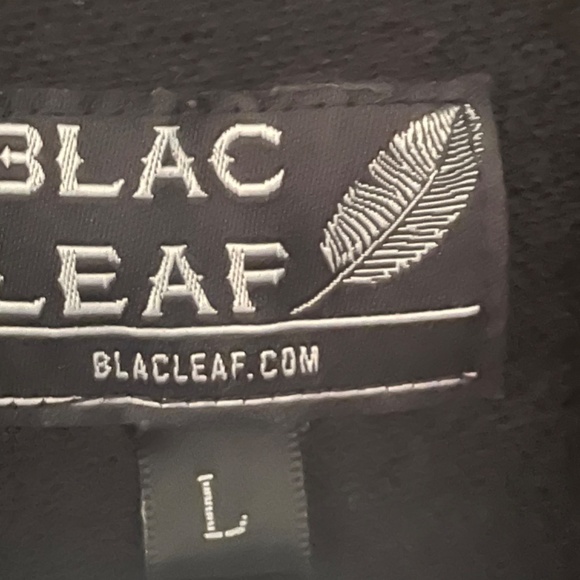 BLAC LEAF BE YOURSELF BLACK HOODIE Size Large - Picture 6 of 6